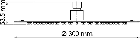 Верхний душ Wasserkraft A116 от магазина ЛесКонПром.ру