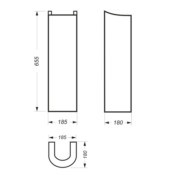 Пьедестал для раковины SANITA LUXE Best от магазина ЛесКонПром.ру