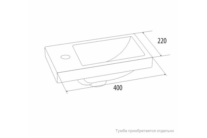 Умывальник накладной IDDIS 80537387 от магазина ЛесКонПром.ру