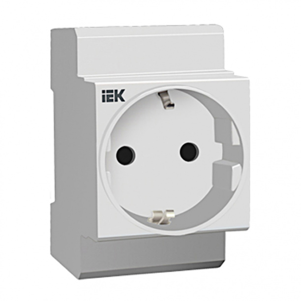 Розетка IEK на DIN-рейку с заземлением от магазина ЛесКонПром.ру