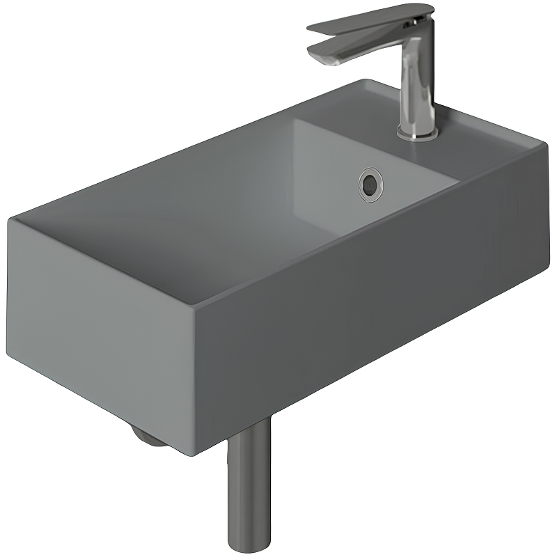 Раковина Simas Agile 50 R AG50 cemento matt*1 Серая матовая от магазина ЛесКонПром.ру