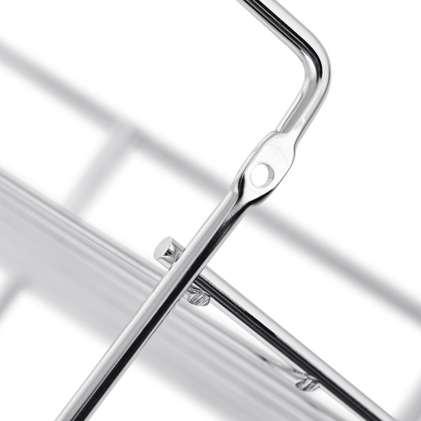 Полка сетчатая ЧМЗ Нюанс 1-ярусная угловая хром от магазина ЛесКонПром.ру