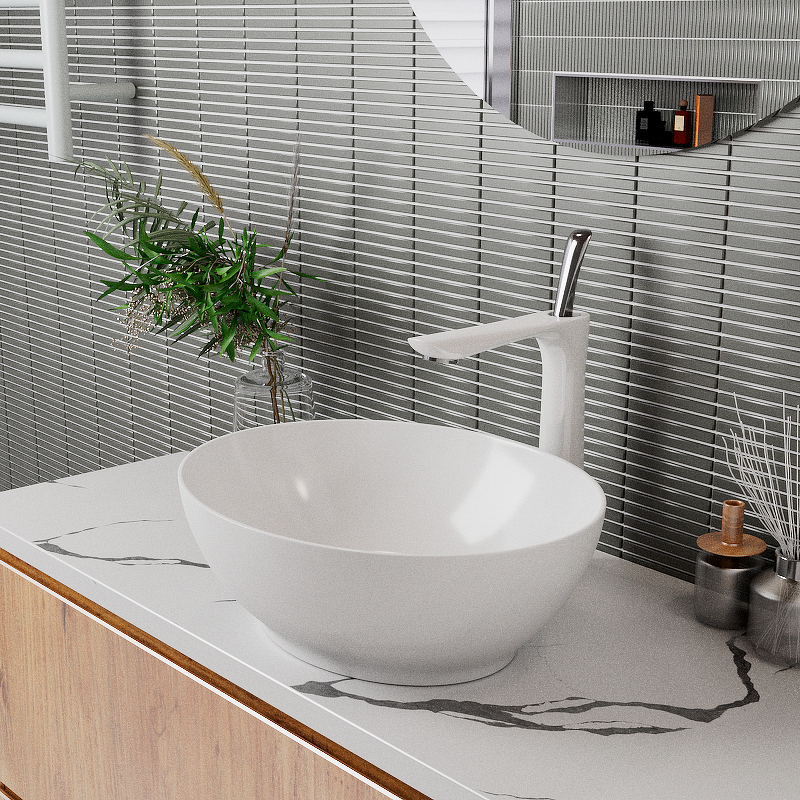 Раковина-чаша D&K Matrix 41 DT1390716 Белая от магазина ЛесКонПром.ру