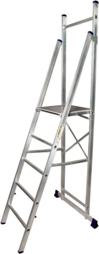Стремянка-помост алюминиевая профессиональная Алюмет 5 ступеней (арт. АРЕ 1405) от магазина ЛесКонПром.ру