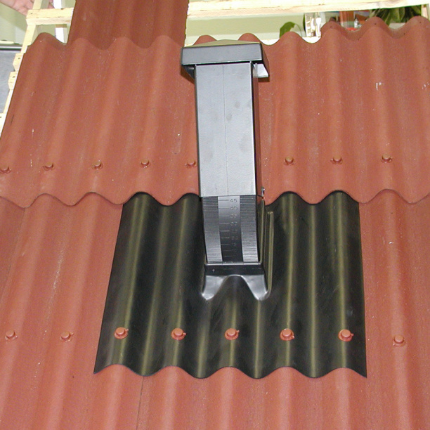 Труба вентиляционная черная Ондулин от магазина ЛесКонПром.ру