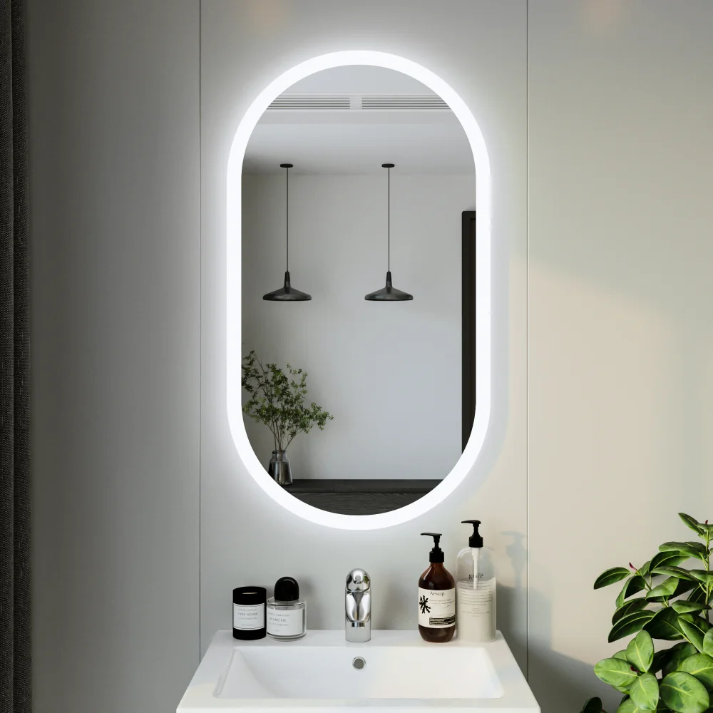 Зеркало Бриклаер Вега 55 с подсветкой. овальное от магазина ЛесКонПром.ру