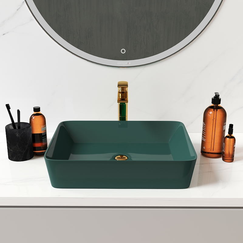 Раковина-чаша Grossman 48 GR-3016OLM Светло-зеленая матовая от магазина ЛесКонПром.ру