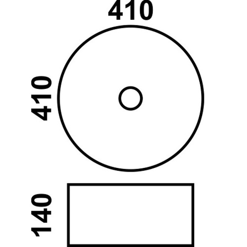 Раковина-чаша CeramaLux 41 J2023 Золотая матовая от магазина ЛесКонПром.ру