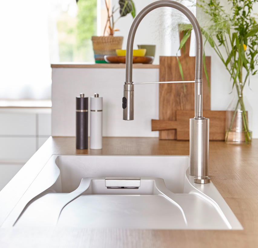 Кухонная мойка WATERFALL 60D F CRISTADUR 700105F* SCHOCK от магазина ЛесКонПром.ру