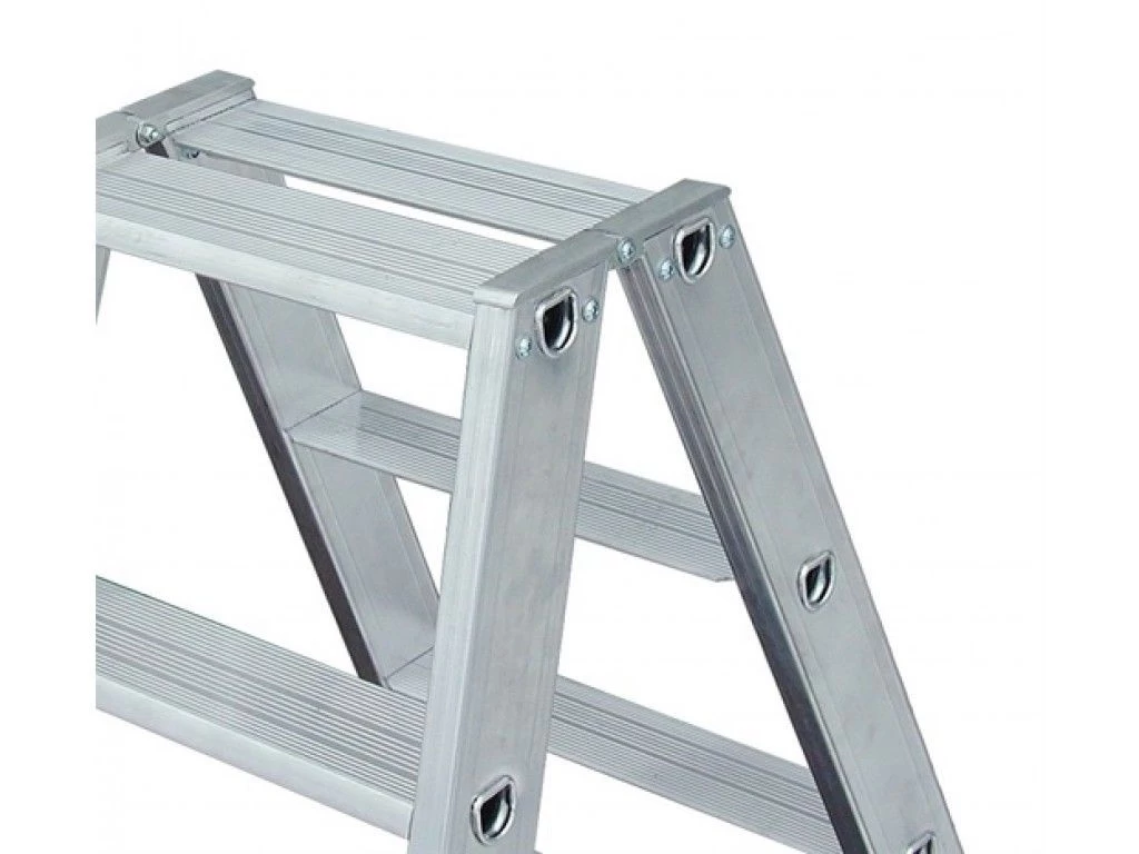 Стремянка алюминиевая двухсторонняя Krause Stabilo 2х4 ступени (арт. 124722) от магазина ЛесКонПром.ру