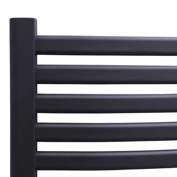 Полотенцесушитель водяной FLUMEN SE 500х800 мм стальной черный от магазина ЛесКонПром.ру