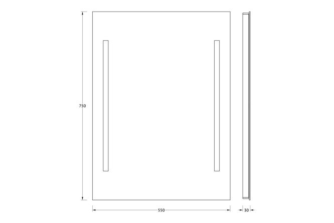 Зеркало EVOFORM Ledline 80372844 от магазина ЛесКонПром.ру
