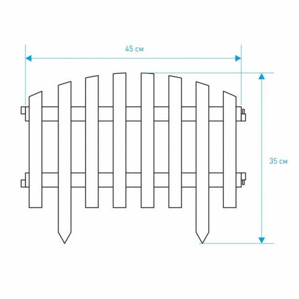 Забор декоративный RENESSANS белый от магазина ЛесКонПром.ру