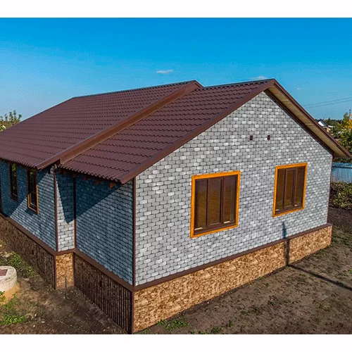 Плитка фасадная ТЕХНОНИКОЛЬ HAUBERK Камень Сланец от магазина ЛесКонПром.ру