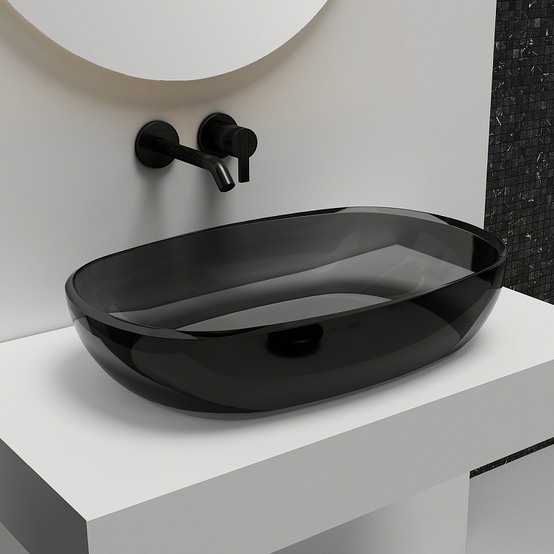 Раковина-чаша Abber Kristall 60 AT2805Onyx Черная от магазина ЛесКонПром.ру