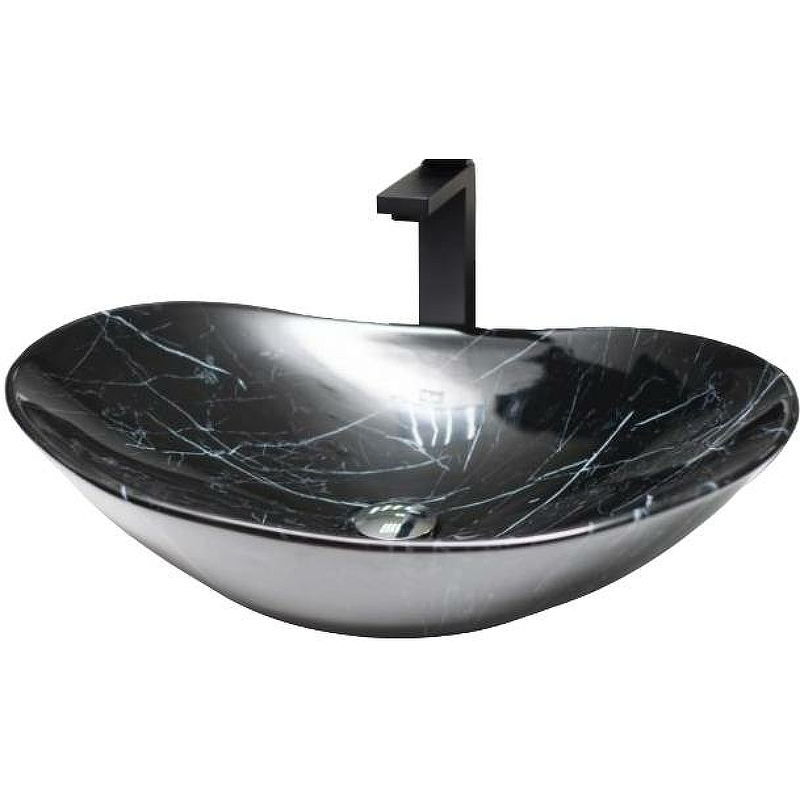 Раковина-чаша CeramaLux 60 7404BM Черный мрамор от магазина ЛесКонПром.ру