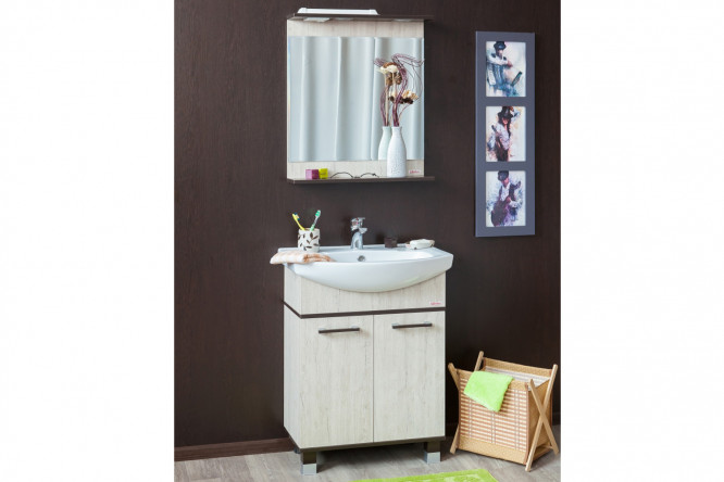 Зеркало с полкой Sanflor Толедо 80353232 от магазина ЛесКонПром.ру