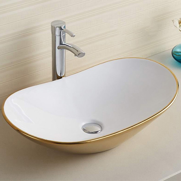 Раковина CeramaLux 61 7811AJW Золотая от магазина ЛесКонПром.ру