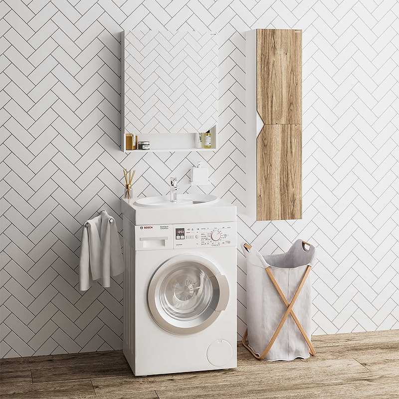 Раковина Grossman Alvaro 60 1606001 на стиральную машину Белая от магазина ЛесКонПром.ру