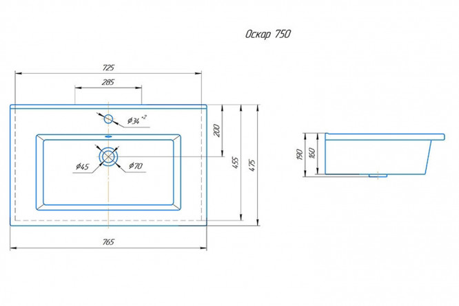 Раковина Оскар 80353273 от магазина ЛесКонПром.ру