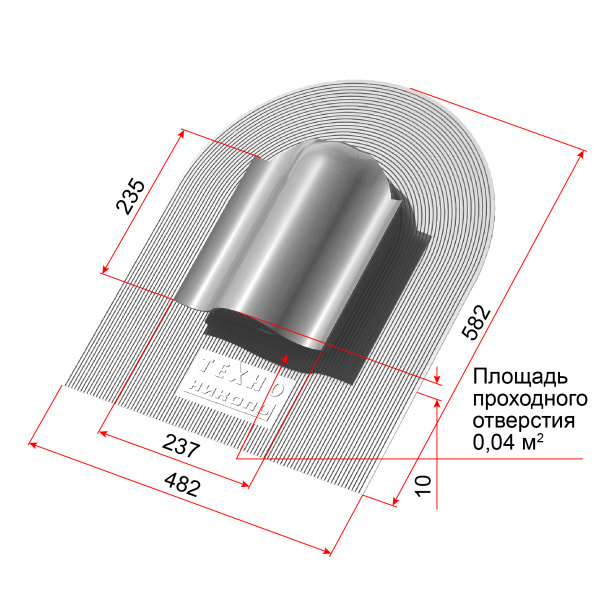 Аэратор КТВ ТЕХНОНИКОЛЬ коричневый от магазина ЛесКонПром.ру