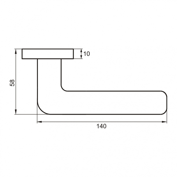 Дверные ручки RENZ Лана никель матовый от магазина ЛесКонПром.ру