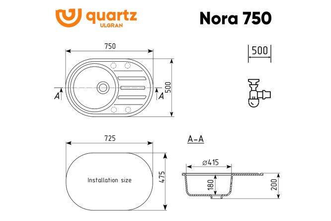 Мойка Nora 80531931 от магазина ЛесКонПром.ру