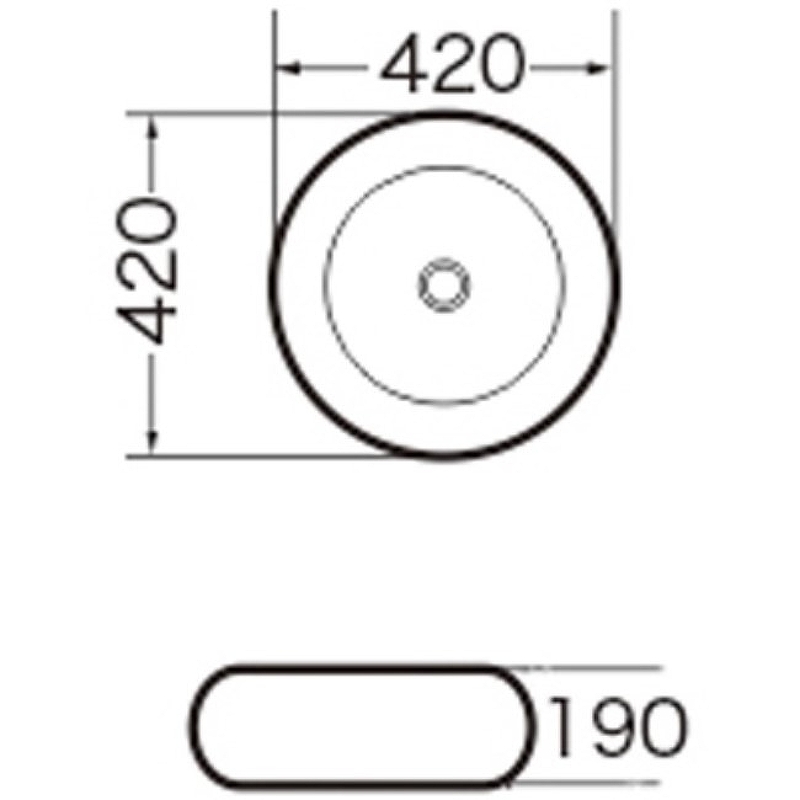 Раковина-чаша Grossman 42 GR-3010 Белая от магазина ЛесКонПром.ру