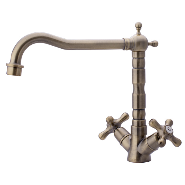 Смеситель для кухни SWEDBE Selene бронза от магазина ЛесКонПром.ру