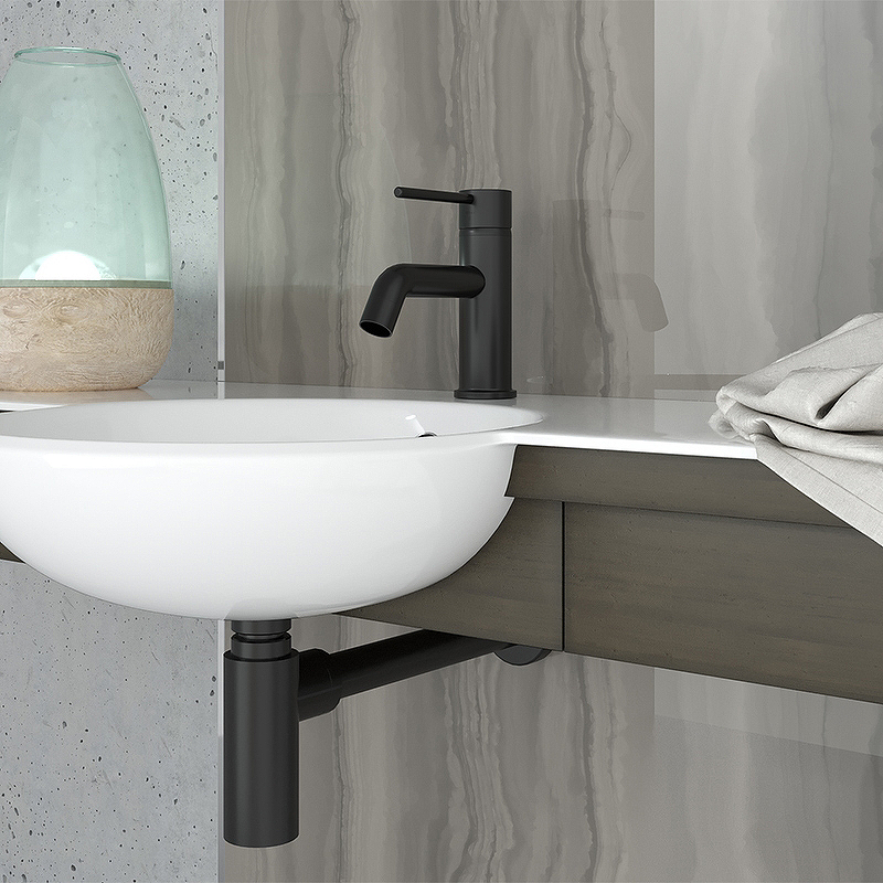 Сифон для раковины Paini Cox 78PZ849 Черный матовый от магазина ЛесКонПром.ру