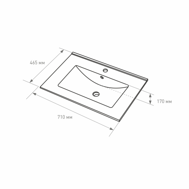 Раковина FLUMEN DESIGN Arno 71 см от магазина ЛесКонПром.ру