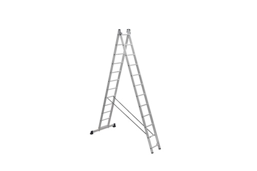 Алюминиевая двухсекционная лестница SCALA 2*12  арт. SC 2012 от магазина ЛесКонПром.ру