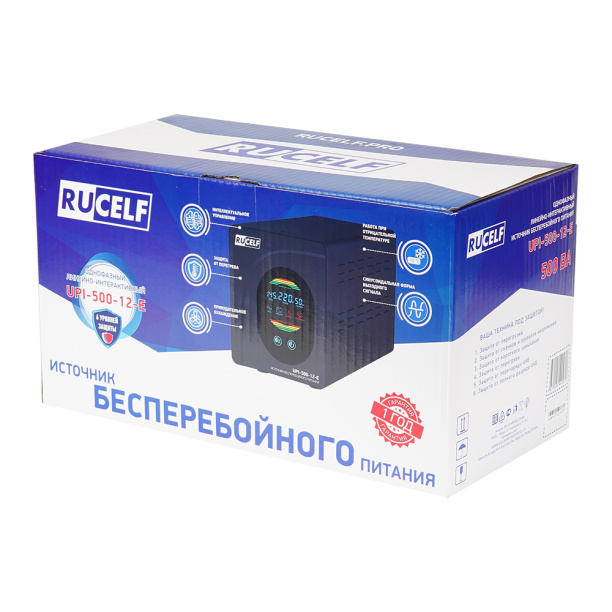Источник бесперебойного питания Rucelf 500 Вт от магазина ЛесКонПром.ру