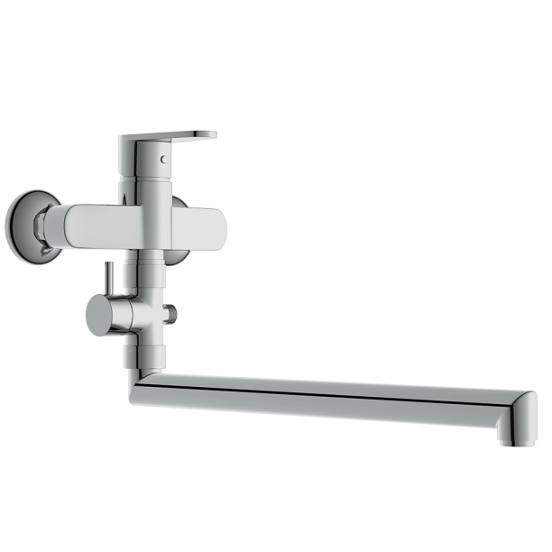 Смеситель для ванны Cersanit Cari длинный излив хром от магазина ЛесКонПром.ру