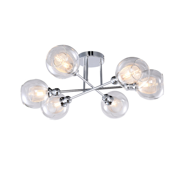 Светильник потолочный NEODECO Мэки 6х40 Вт Е14 от магазина ЛесКонПром.ру