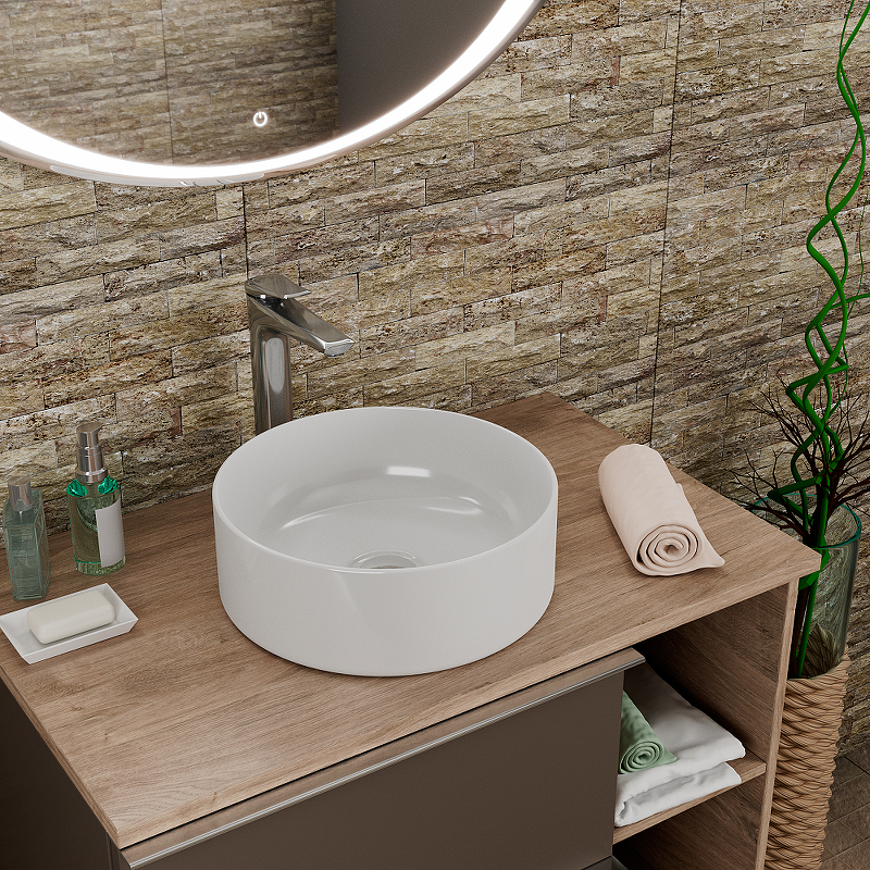 Раковина-чаша D&K Matrix 36 DT1391516 Белая от магазина ЛесКонПром.ру