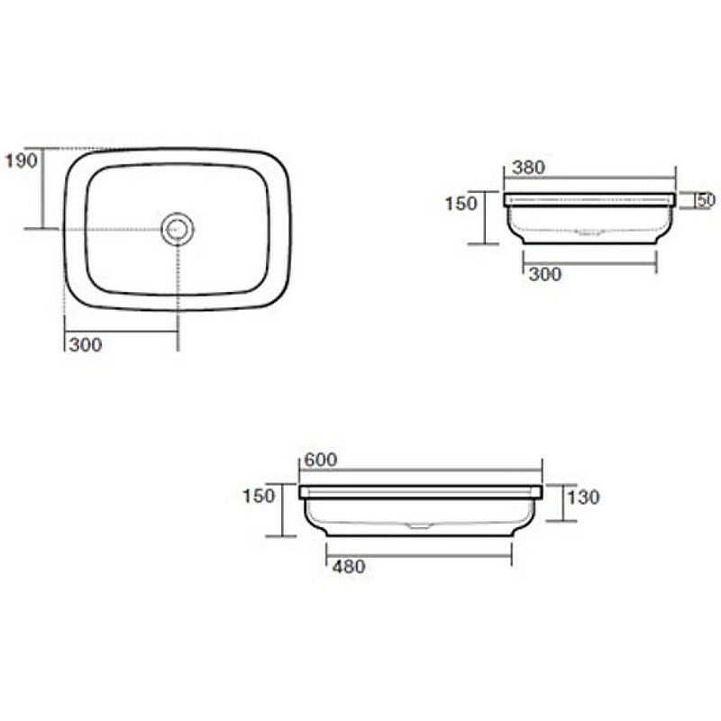 Раковина Kerasan Tribeca 60 514331 Черная матовая от магазина ЛесКонПром.ру