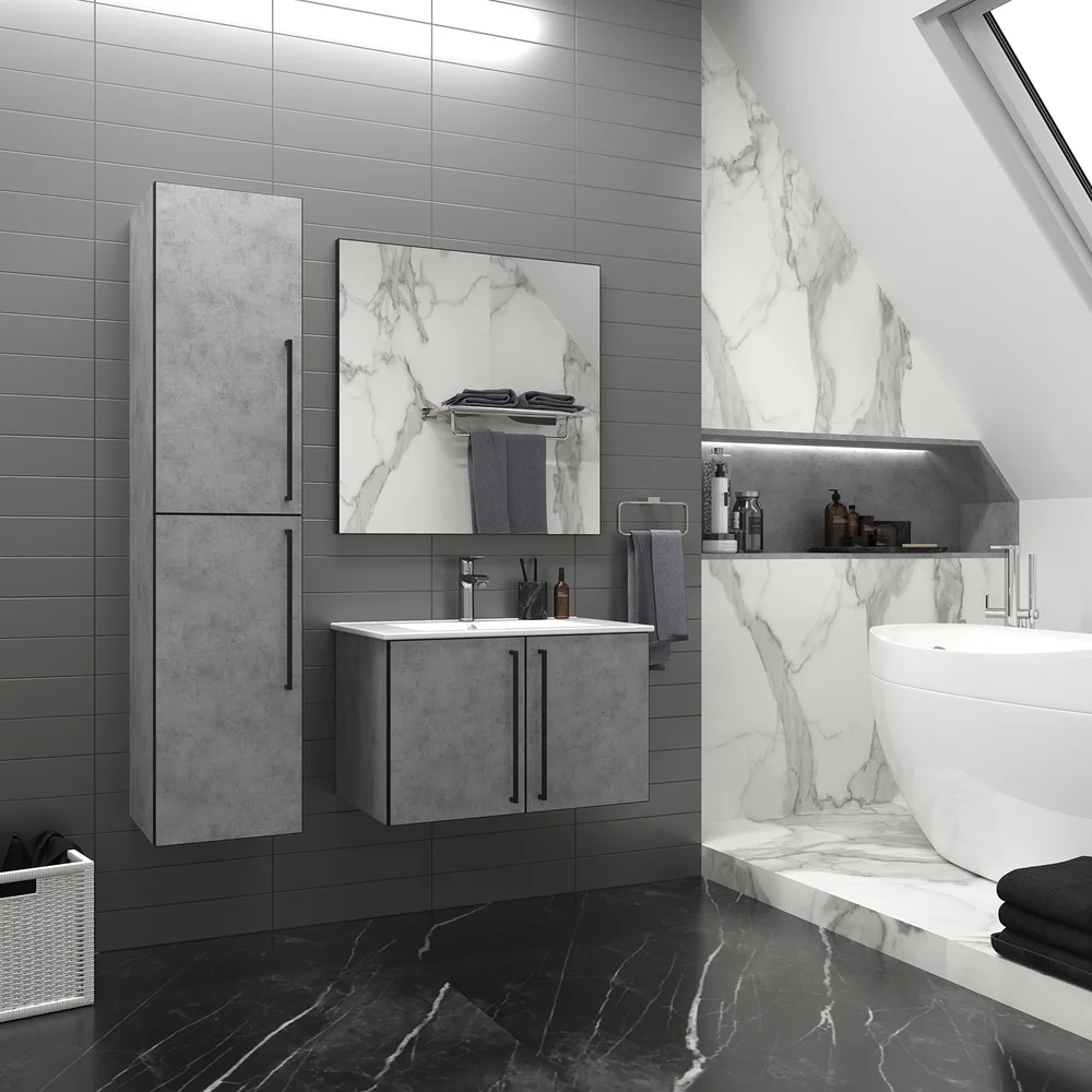 Зеркало Brevita Mars 100 черное матовое от магазина ЛесКонПром.ру