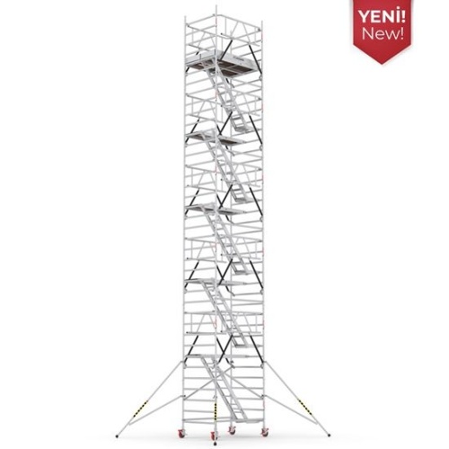 Вышка-тура алюминиевая CAGSAN  ProTUBE 120Х180, рабочая высота 12м70см(LN1070ME_(180) от магазина ЛесКонПром.ру