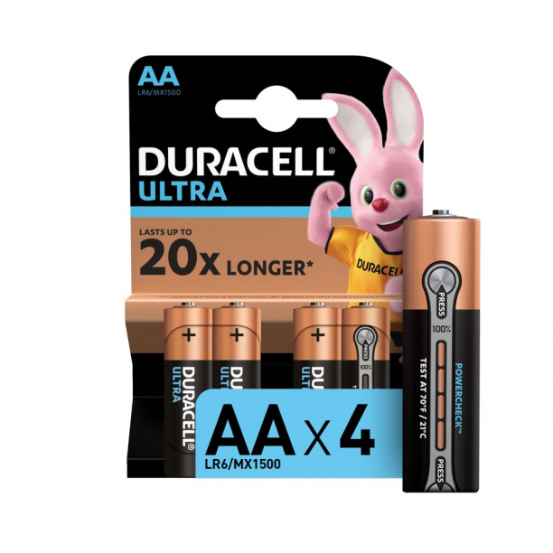 Батарейка Duracell Ultra LR6(АА) 4 шт от магазина ЛесКонПром.ру