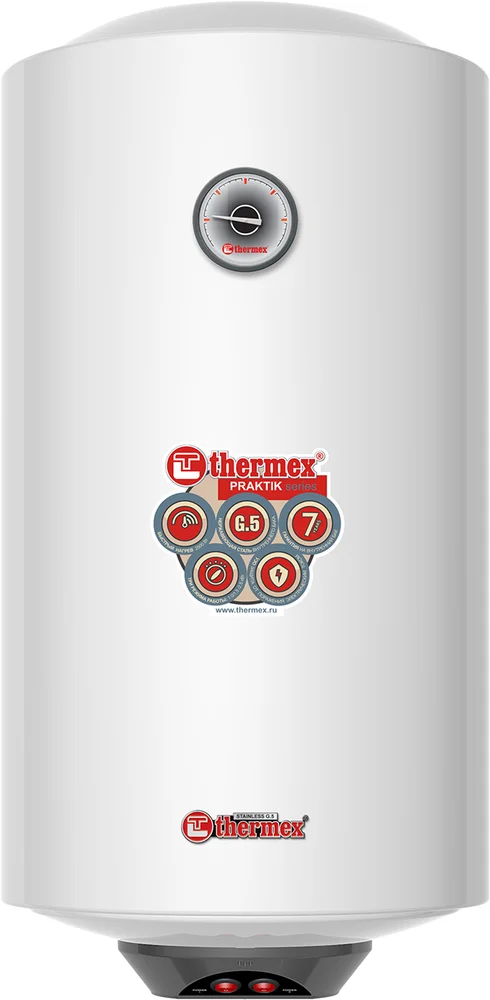 Накопительный водонагреватель Thermex Praktik 50 V Slim электрический от магазина ЛесКонПром.ру