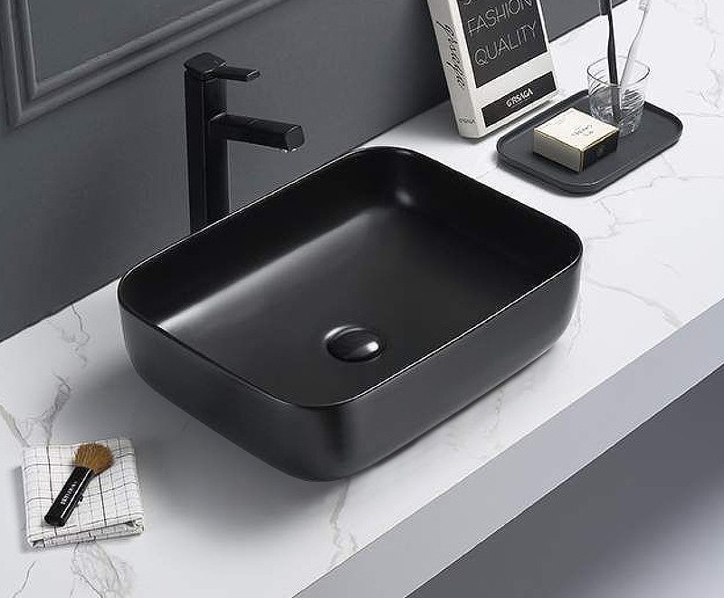 Раковина-чаша CeramaLux 50 2105-1МВ Черная матовая от магазина ЛесКонПром.ру