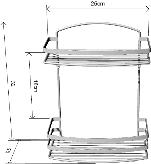 Полка Tekno-tel BK085SSS от магазина ЛесКонПром.ру