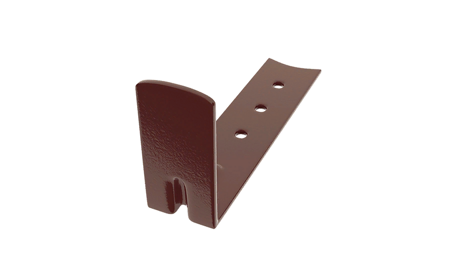 Кронштейн начального ряда 86х41х2мм RAL 8017 Matt от магазина ЛесКонПром.ру