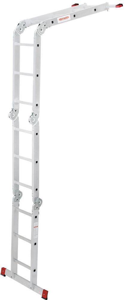 Алюминиевая четырехсекционная лестница-трансформер 400 мм NV1323 НОВАЯ ВЫСОТА 4Х4 арт.1323404 от магазина ЛесКонПром.ру