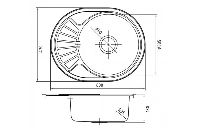 Мойка врезная IDDIS Suno 80550572 от магазина ЛесКонПром.ру