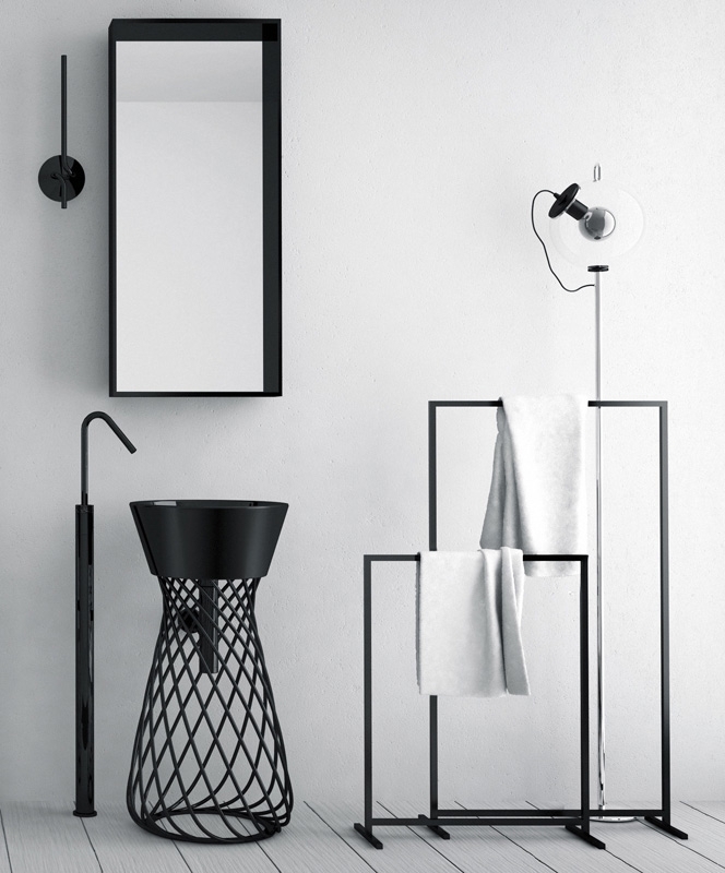 Раковина Artceram Wire 43 WIL001 03 00 Черная от магазина ЛесКонПром.ру