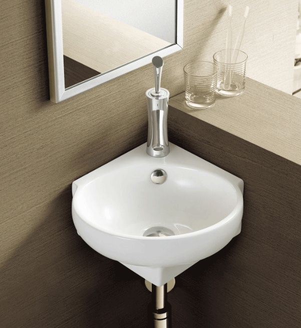 Раковина WeltWasser Aisbach 5010 39 10000003871 угловая Белый глянец от магазина ЛесКонПром.ру