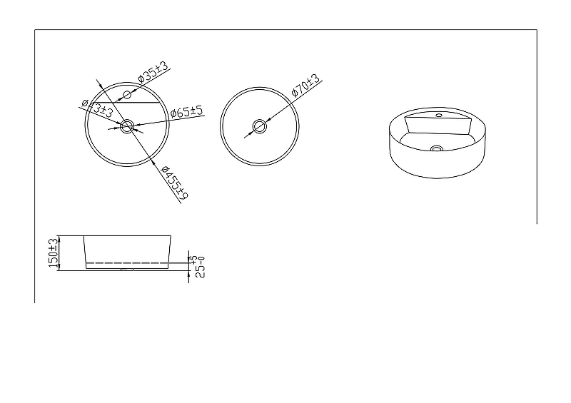 Раковина Bravat Affability 45 C22284W-1-ENG Белая от магазина ЛесКонПром.ру