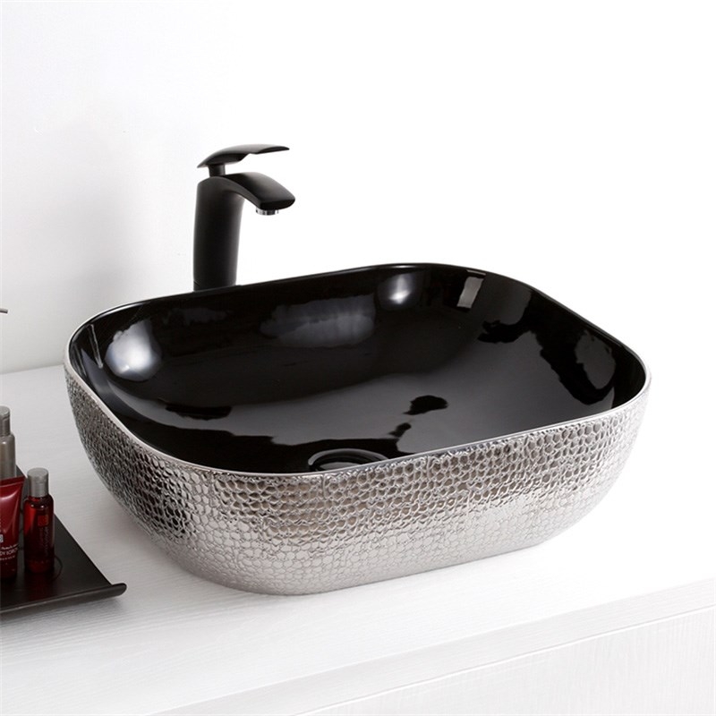 Раковина-чаша Mira 51 MR-5141BS Черная Серебро от магазина ЛесКонПром.ру